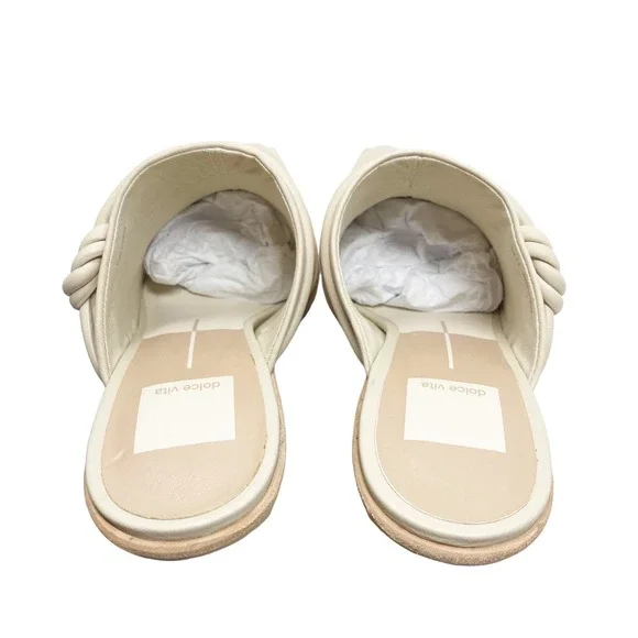 NEW Dolce Vita Sita Mules Sand Nubuck Off White Size 7.5 - Picture 10 of 13